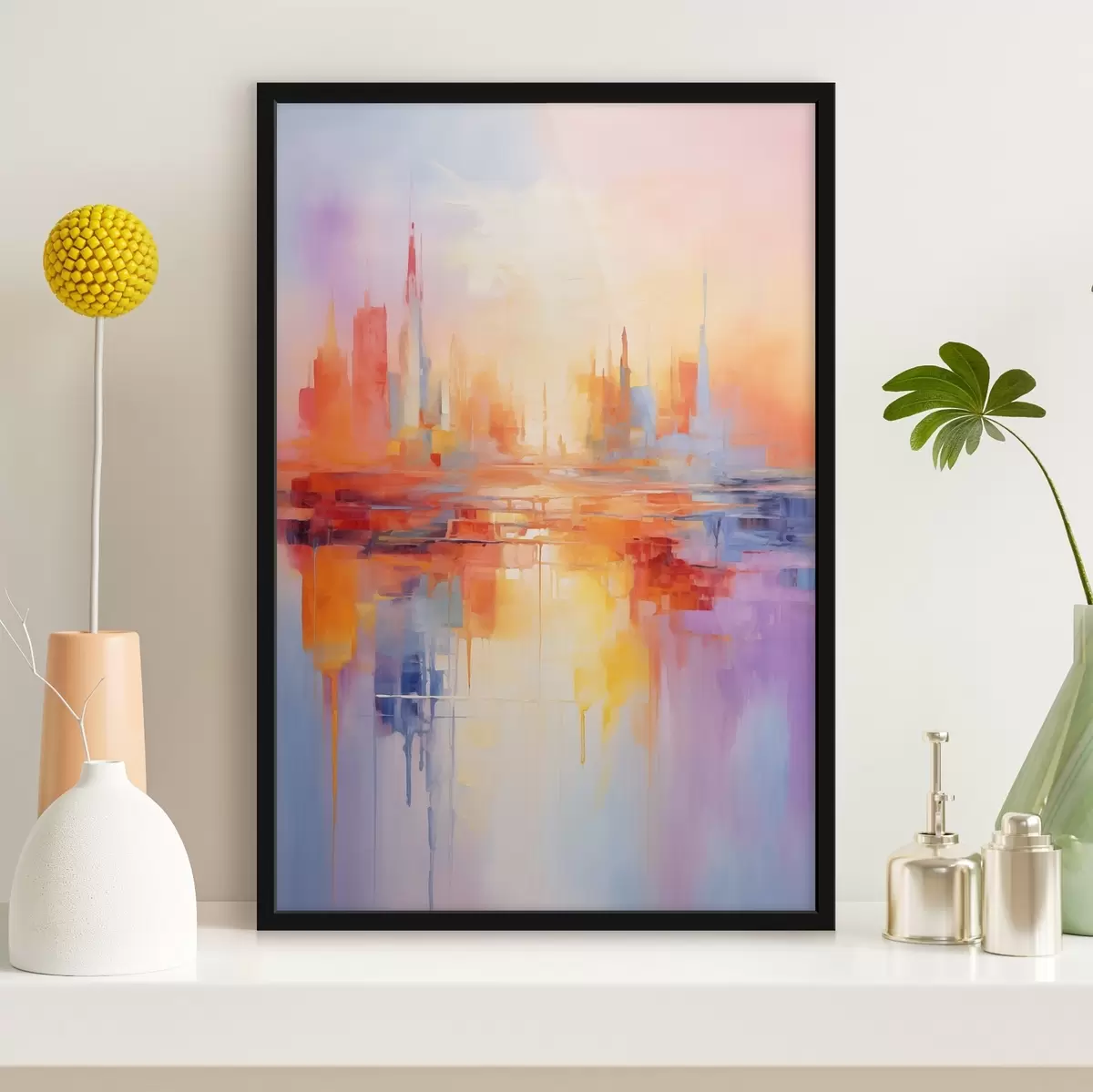 Poster Ciudad en varios colores f44744