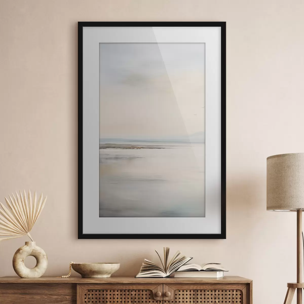 Poster Mar pastel con horizonte f44746