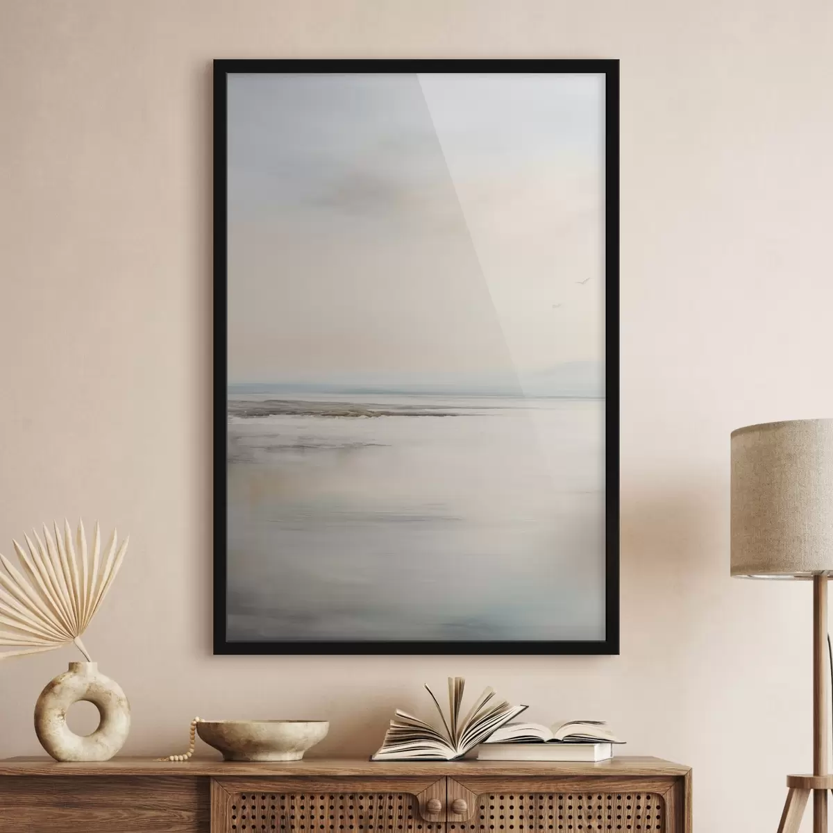 Poster Mar pastel con horizonte f44746