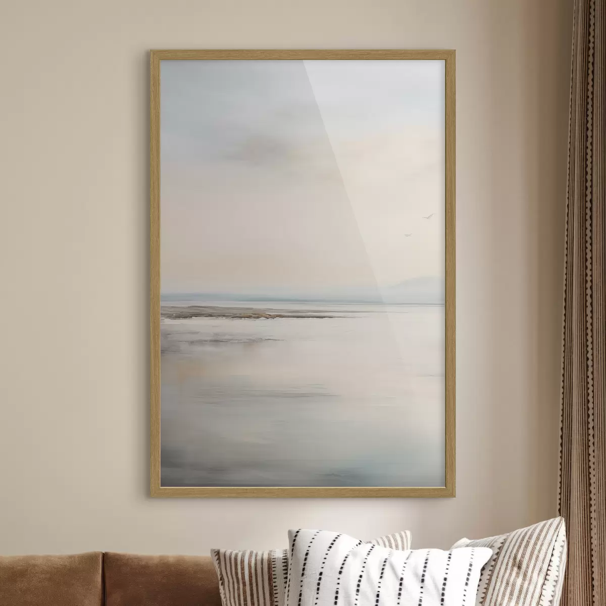 Poster Mar pastel con horizonte f44746