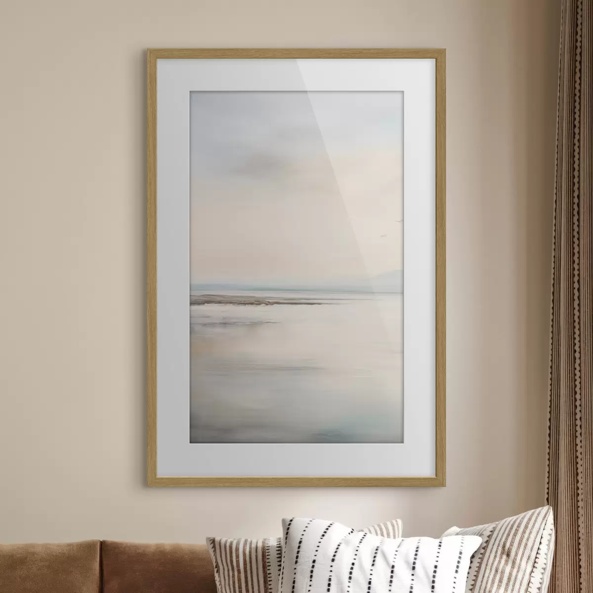 Poster Mar pastel con horizonte f44746