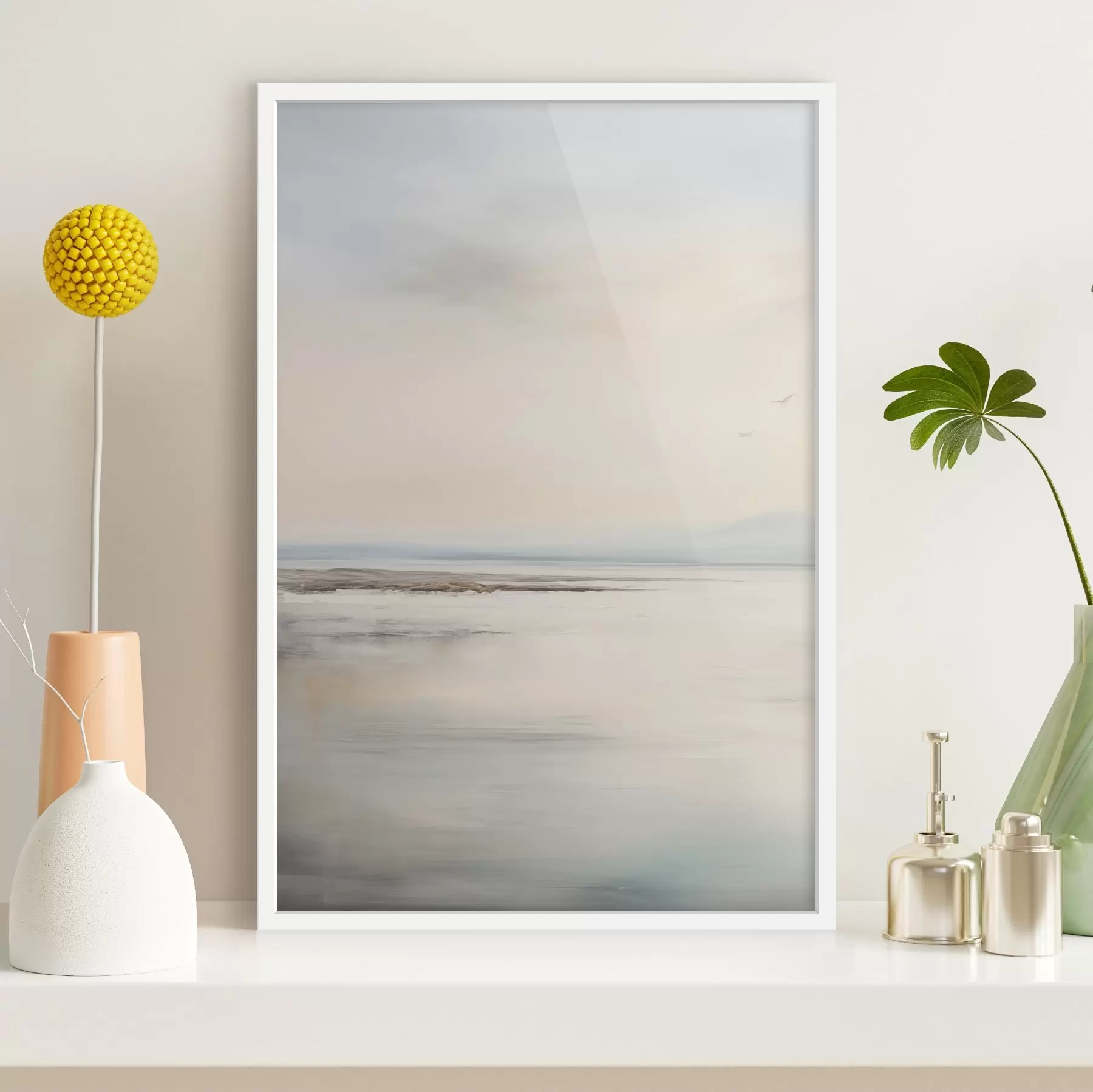 murales de pared Mar pastel con horizonte f44746