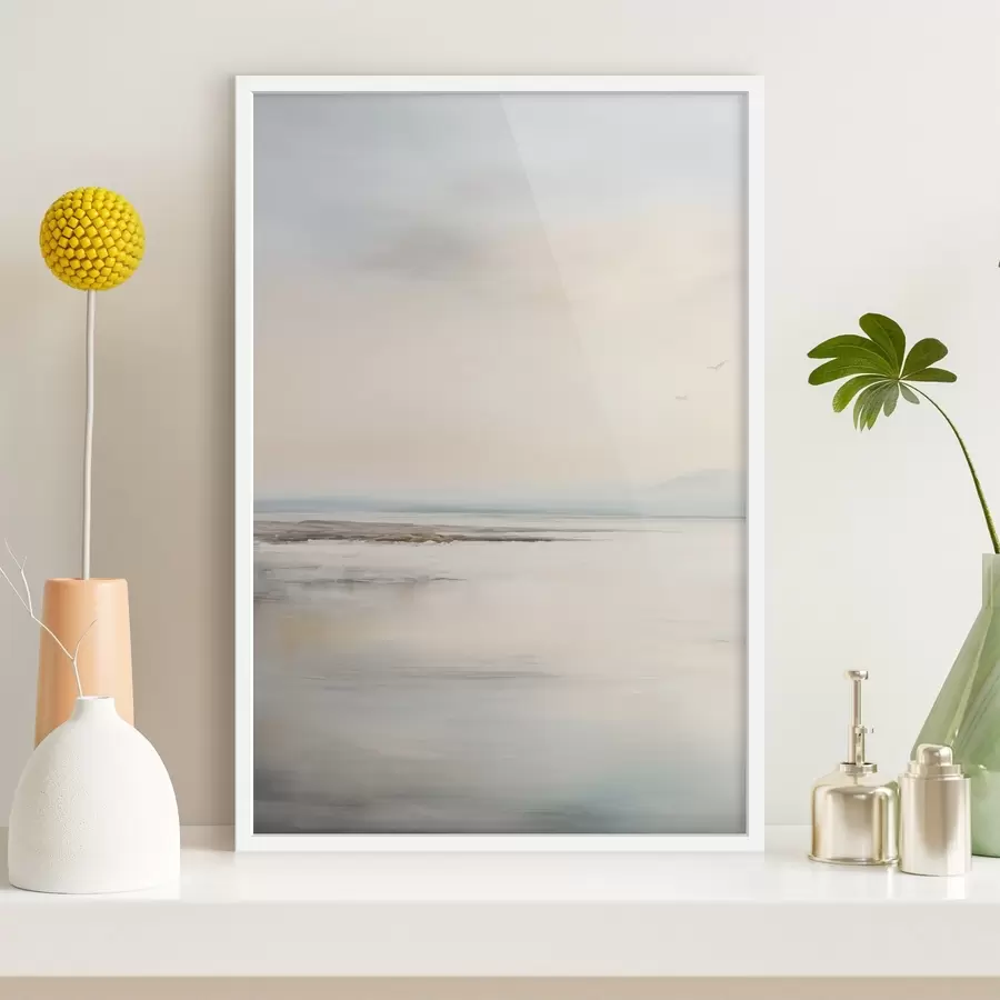 murales de pared Mar pastel con horizonte f44746