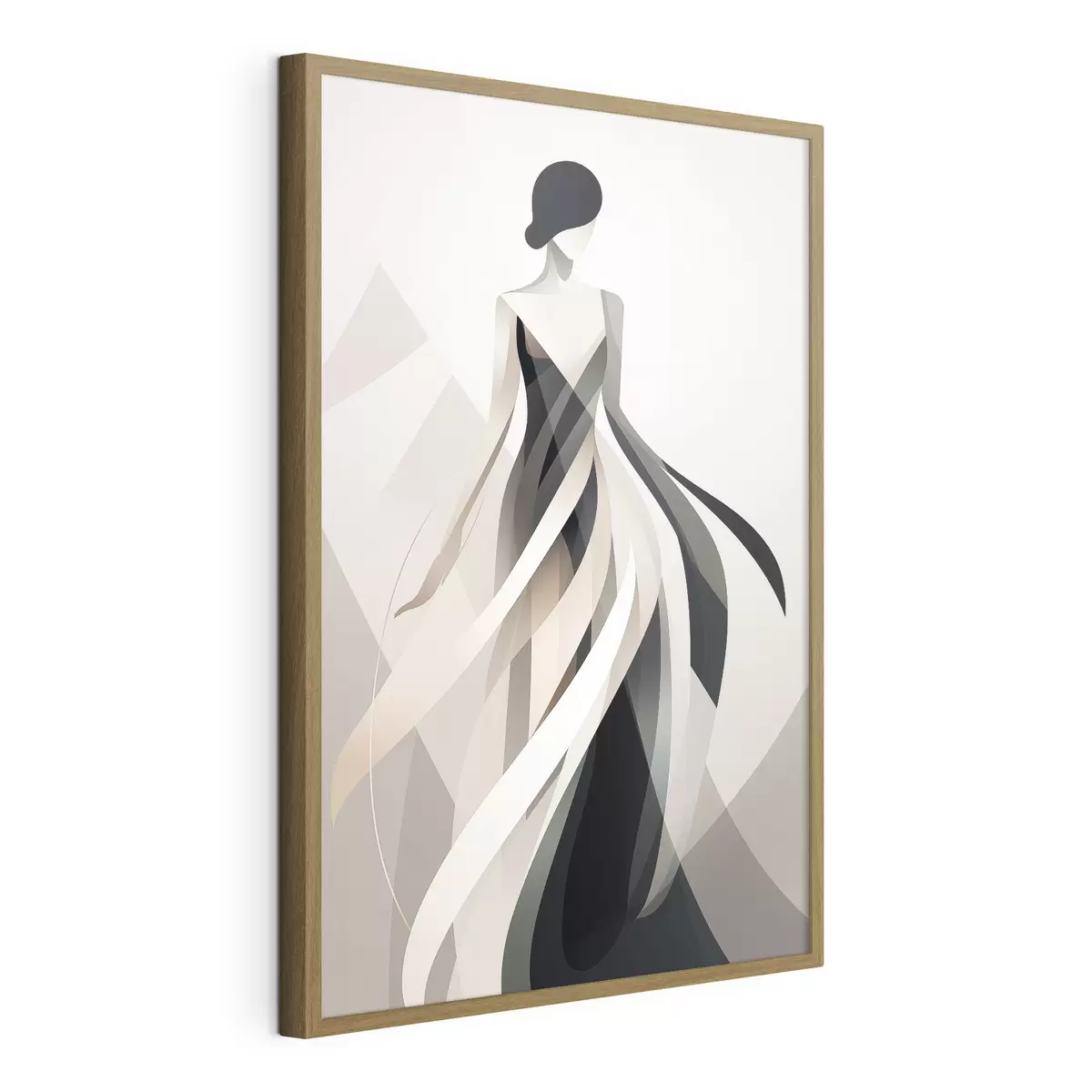 Poster Figura abstracta con vestido largo f44750