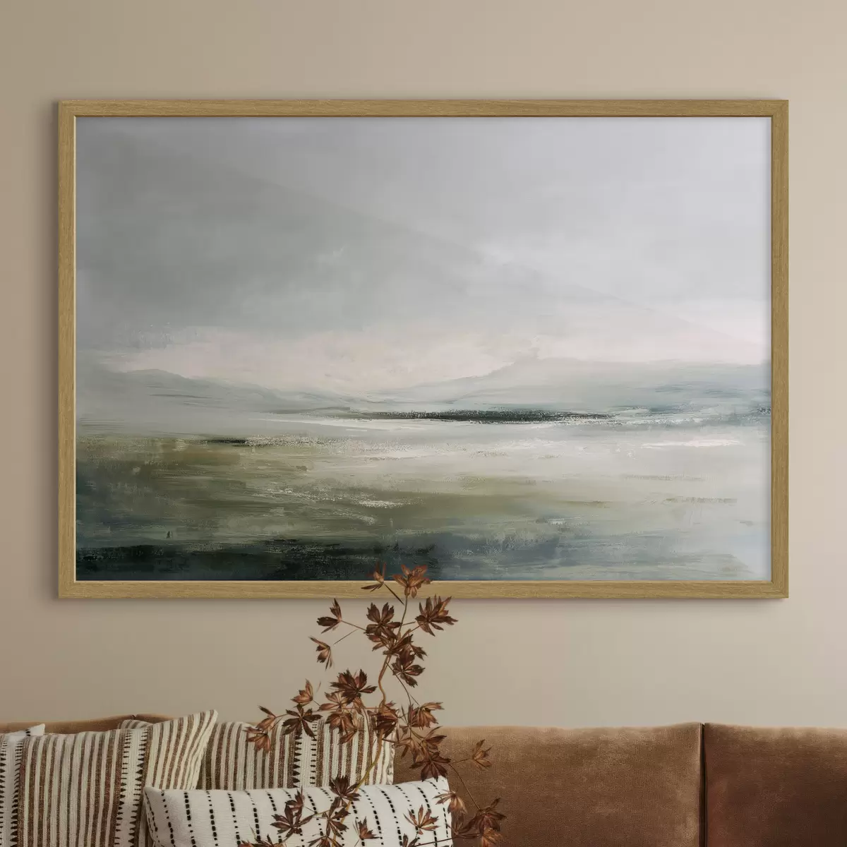 Poster Paisaje minimalista con niebla f44756
