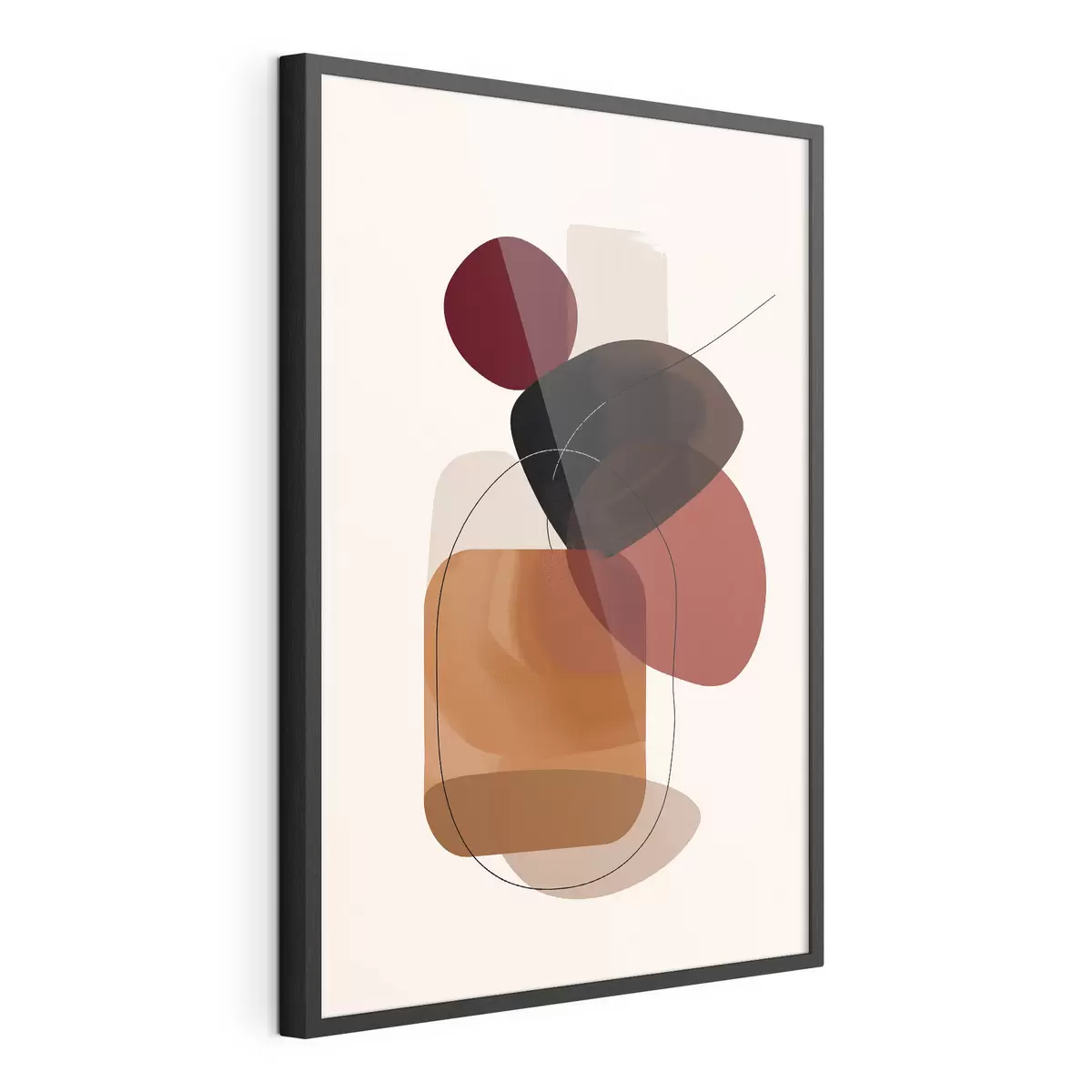 Poster Composición en paleta vino y marrón f44758
