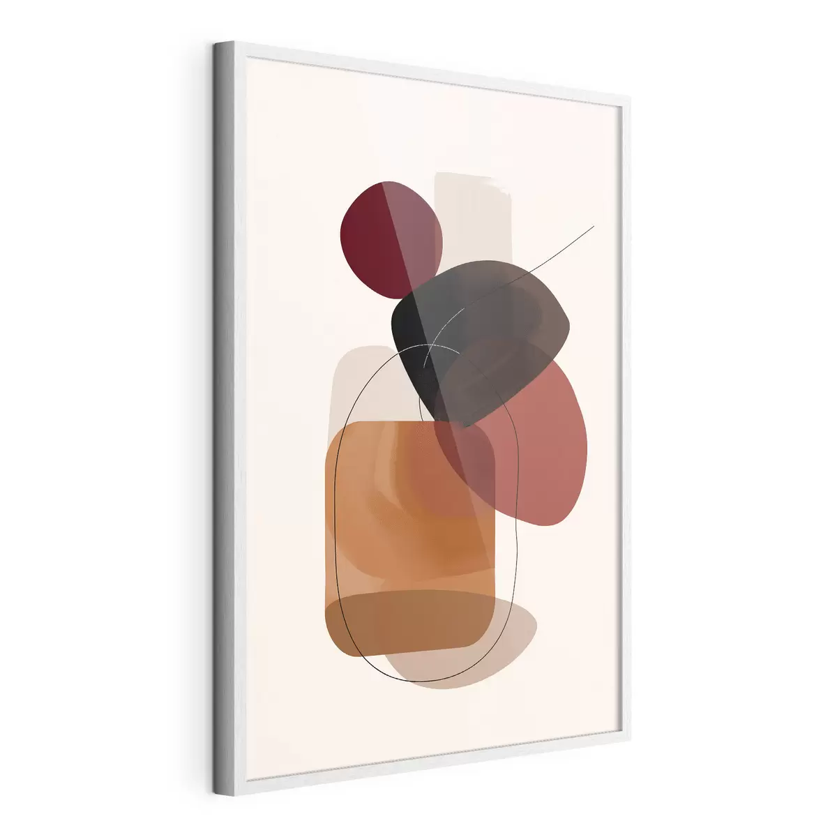 Poster Composición en paleta vino y marrón f44758
