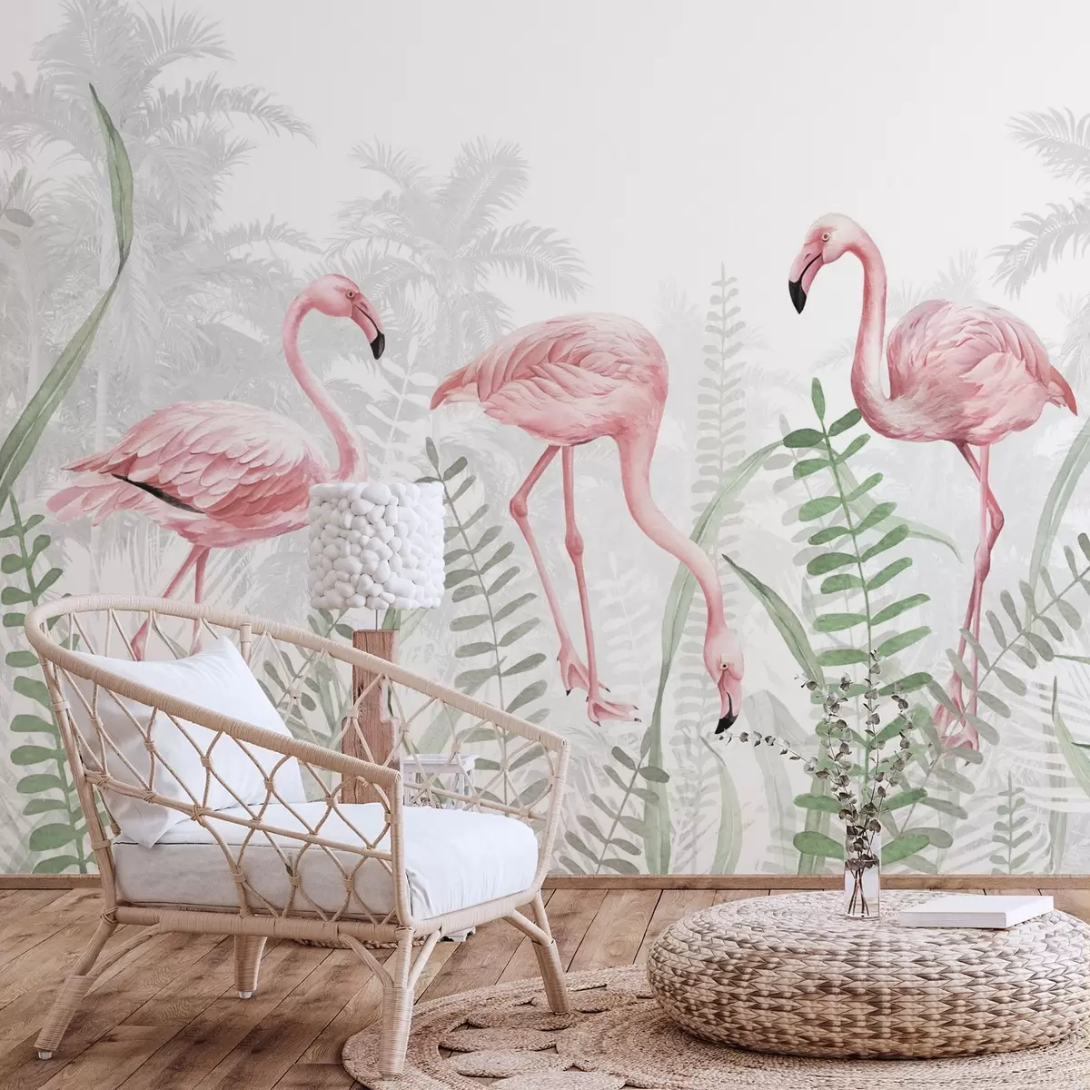 murales de pared Flamingo w04122v1