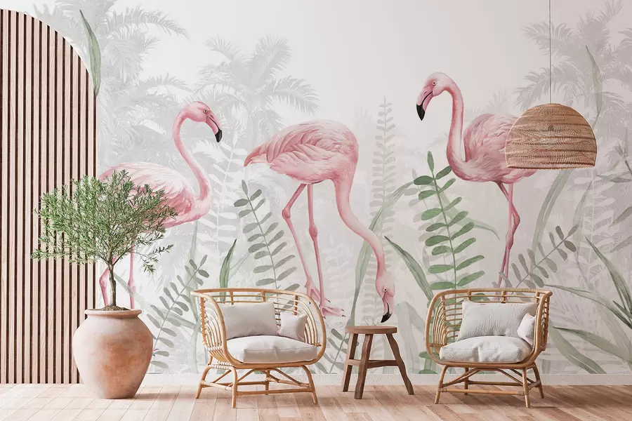 murales de pared Flamingo w04122v1