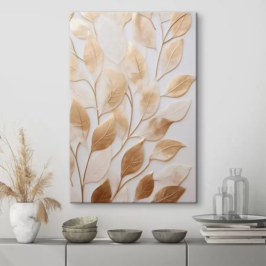 murales de pared Hojas en las ramas s44766