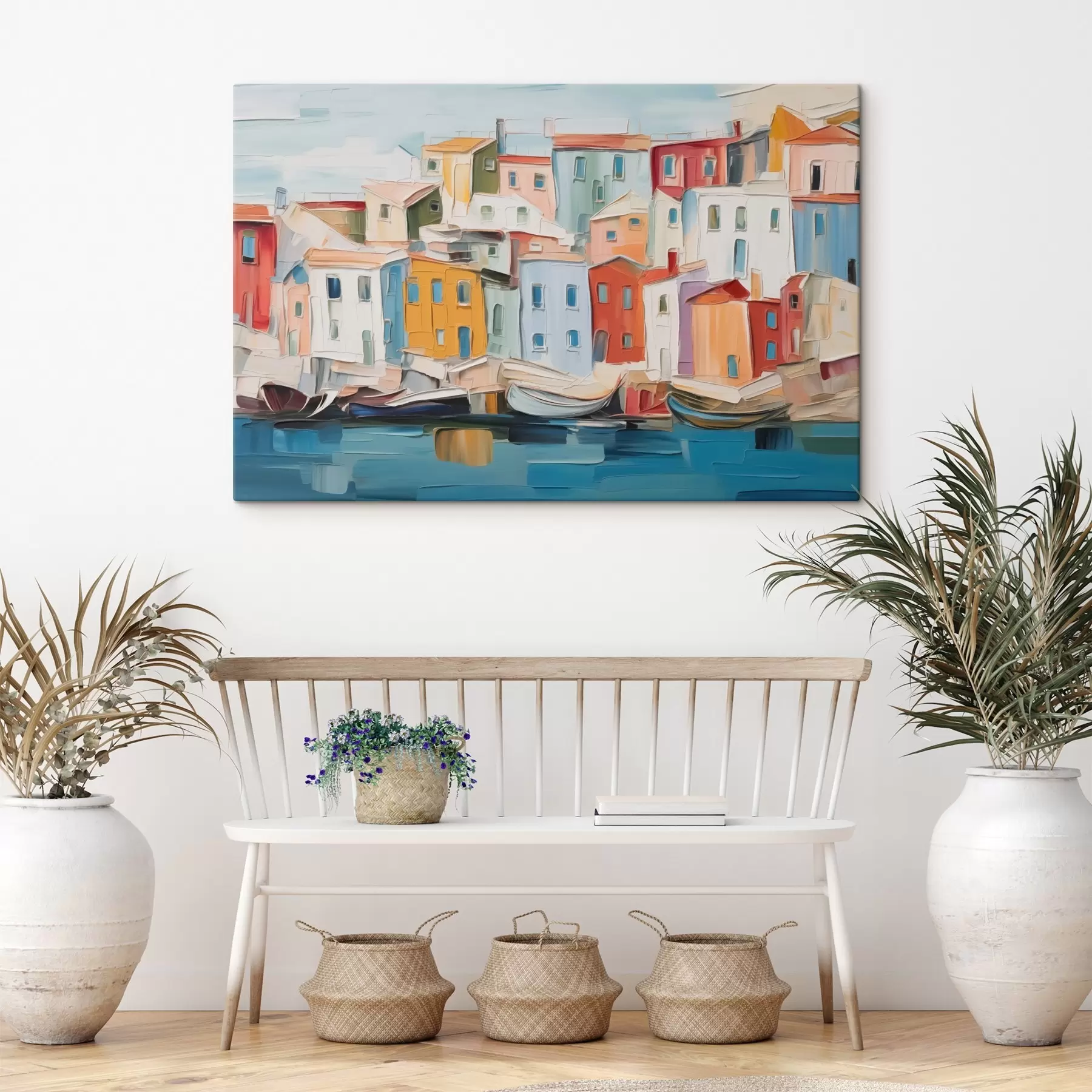 murales de pared Casas urbanas abstractas s44783