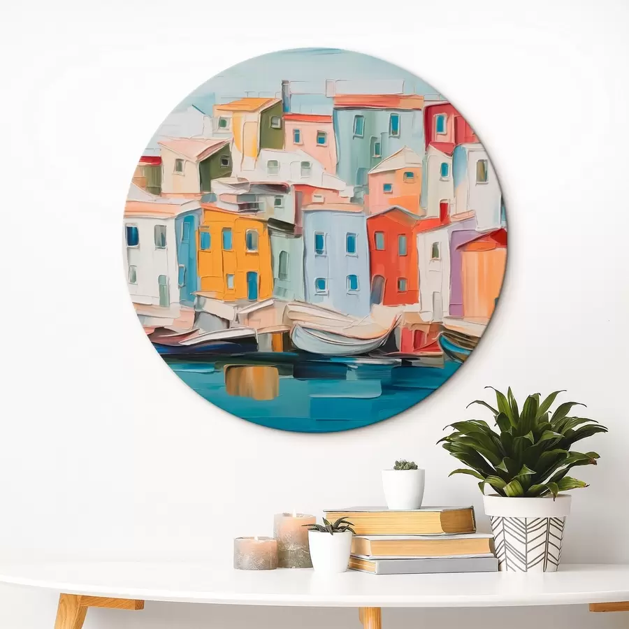 murales de pared Casas urbanas abstractas r44783