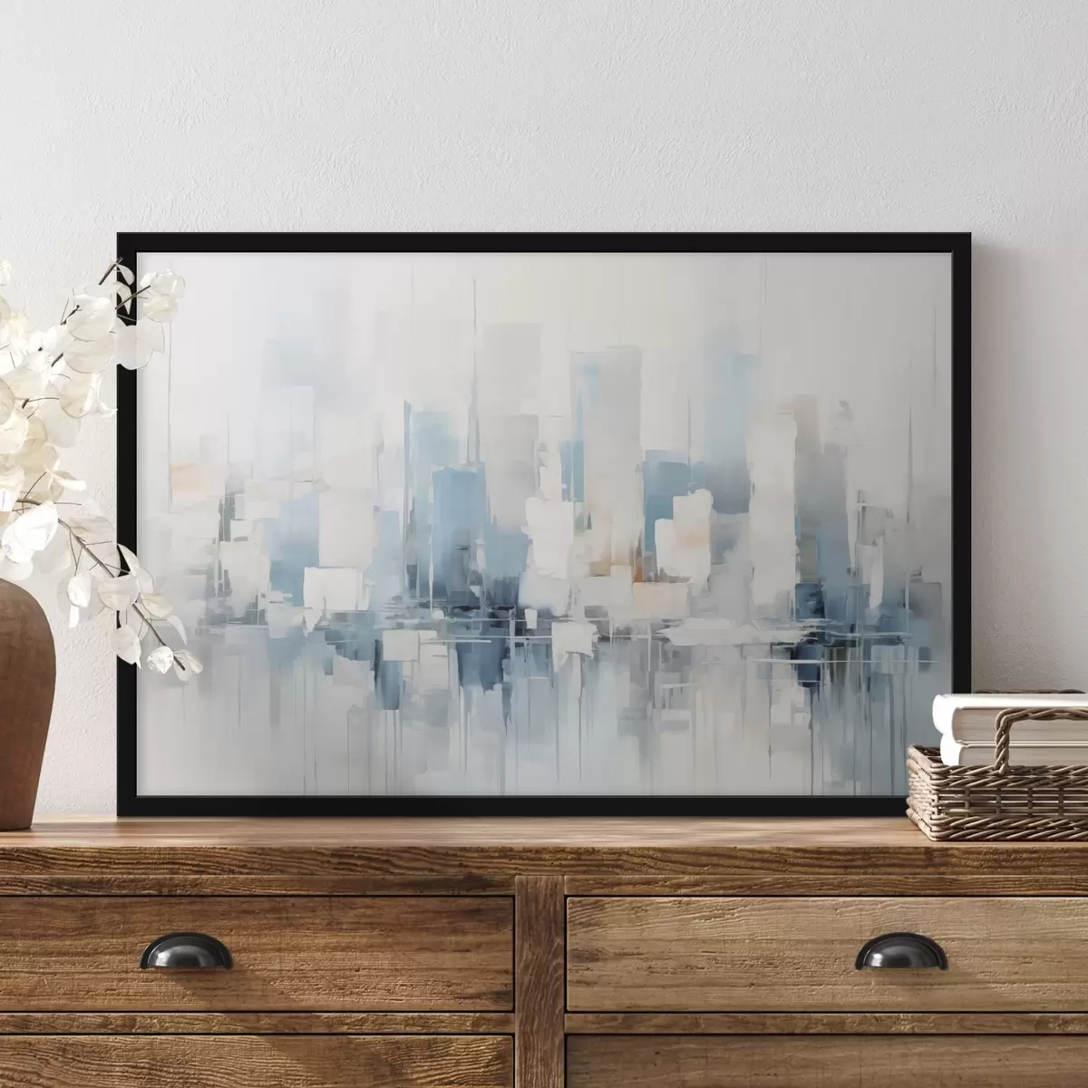 Poster Pintura abstracta imitación ciudad f44768