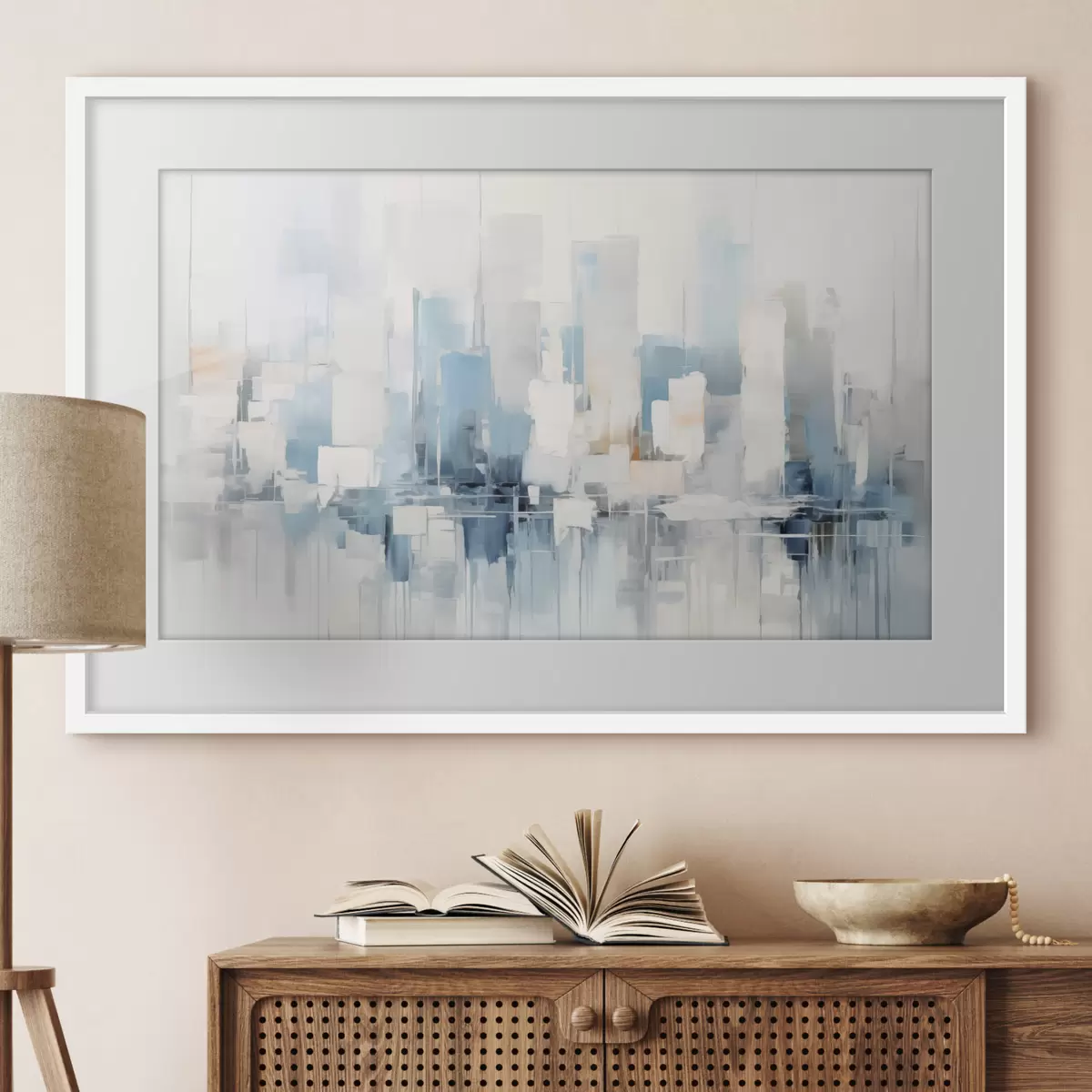 Poster Pintura abstracta imitación ciudad f44768