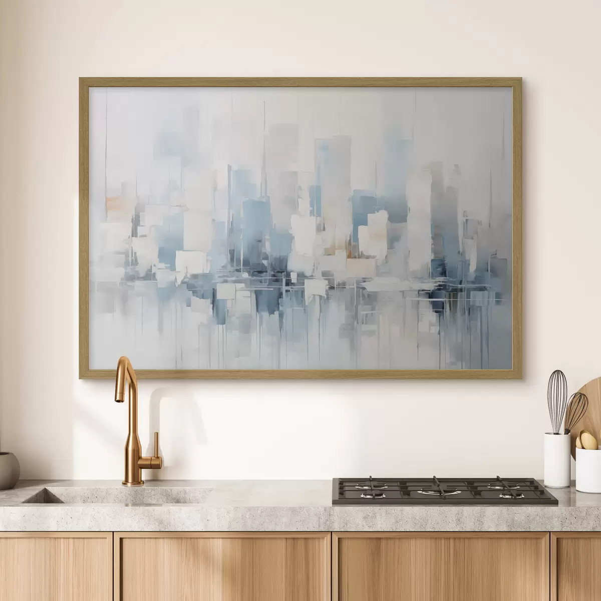 Poster Pintura abstracta imitación ciudad f44768