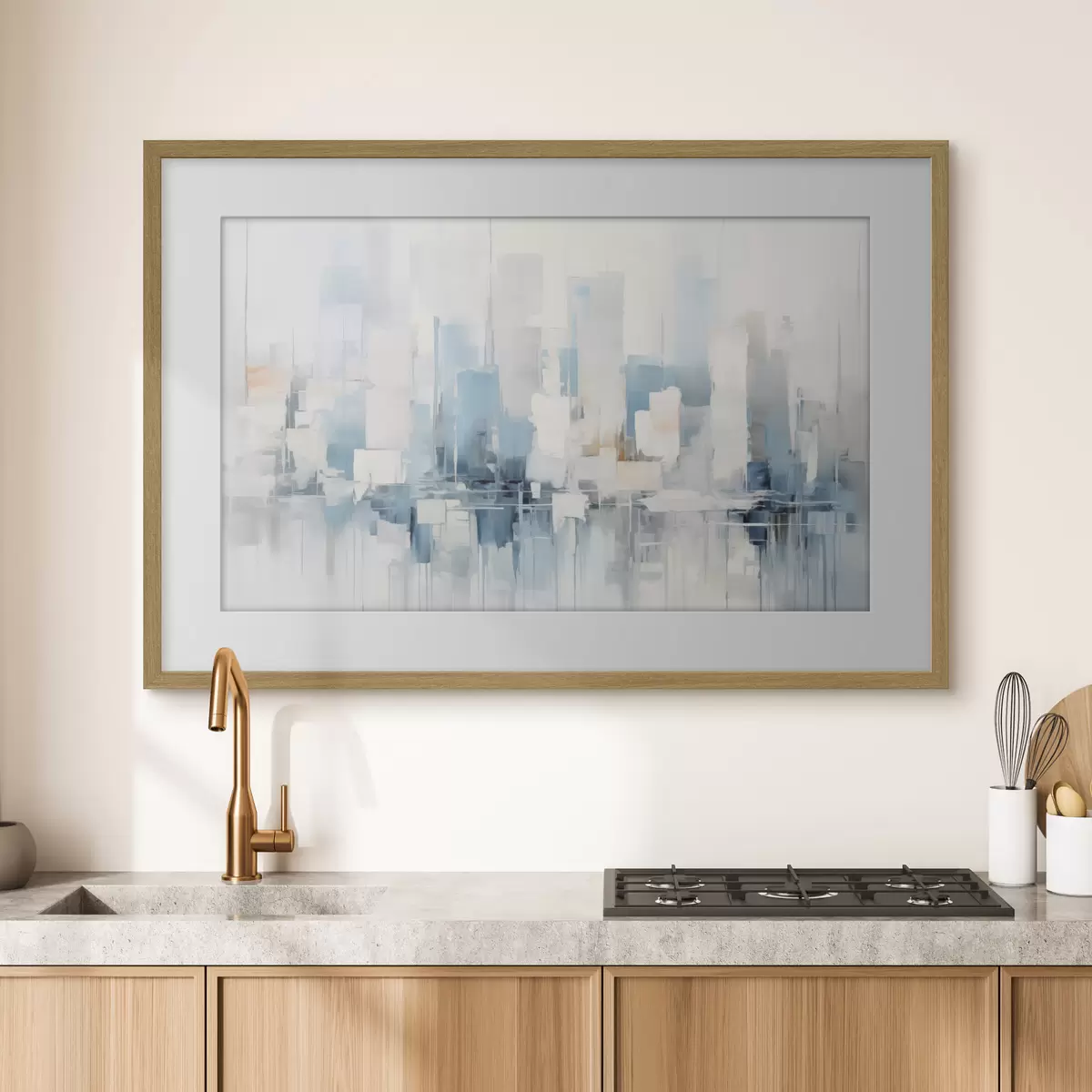Poster Pintura abstracta imitación ciudad f44768
