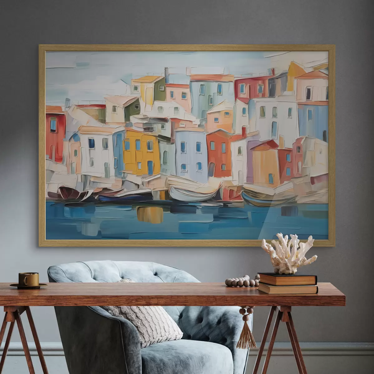 Poster Puerto de mil colores f44783