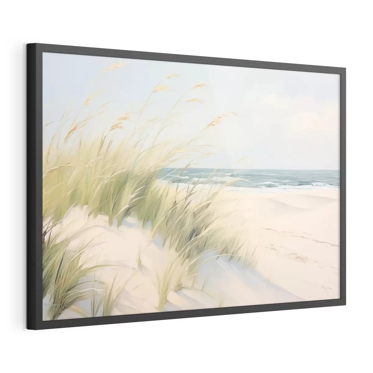 Poster Orilla del mar con arena y hierba f44806