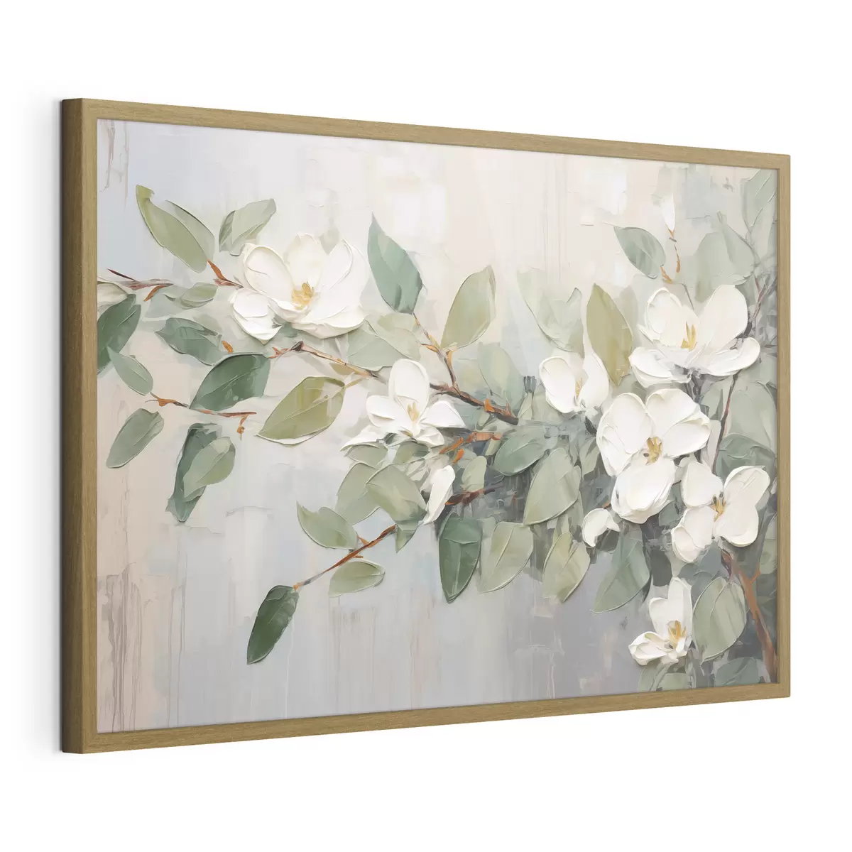 Poster Magnolia en verde suave f44853