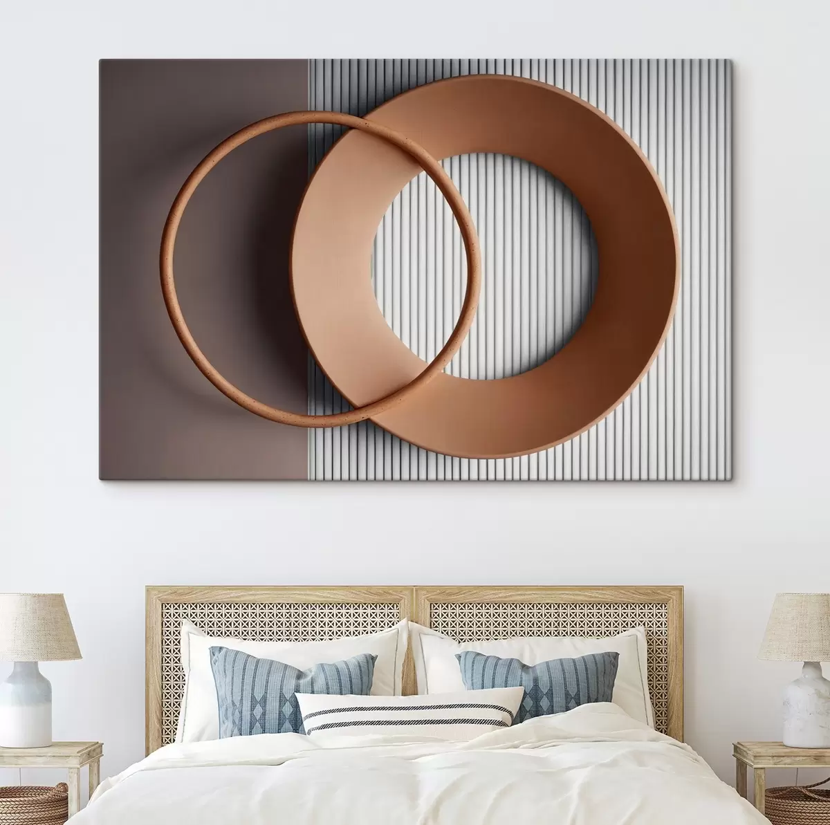 murales de pared Cordillera brumosa de colores apagados s44901