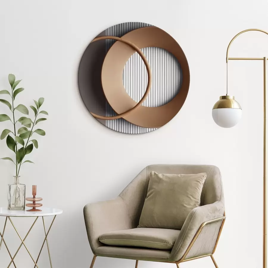 murales de pared Cordillera brumosa de colores apagados r44901