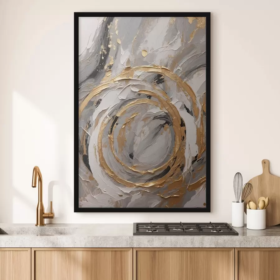 murales de pared Textura abstracta con círculos y pasteles f44876