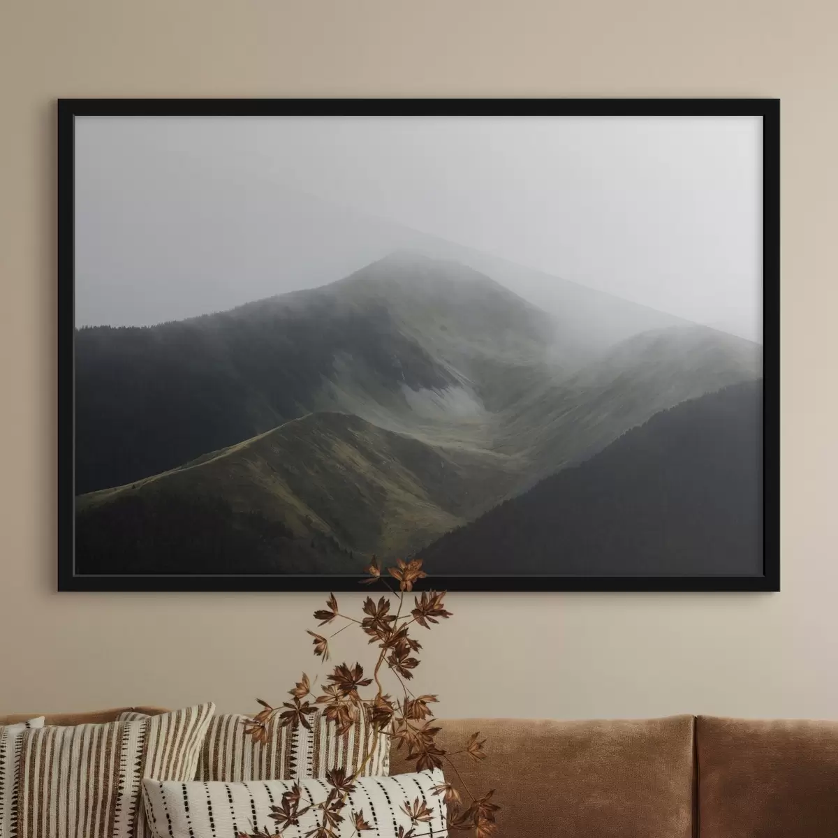 Poster Estatuas de piedra moai en la Isla de Pascua al atardecer f44900