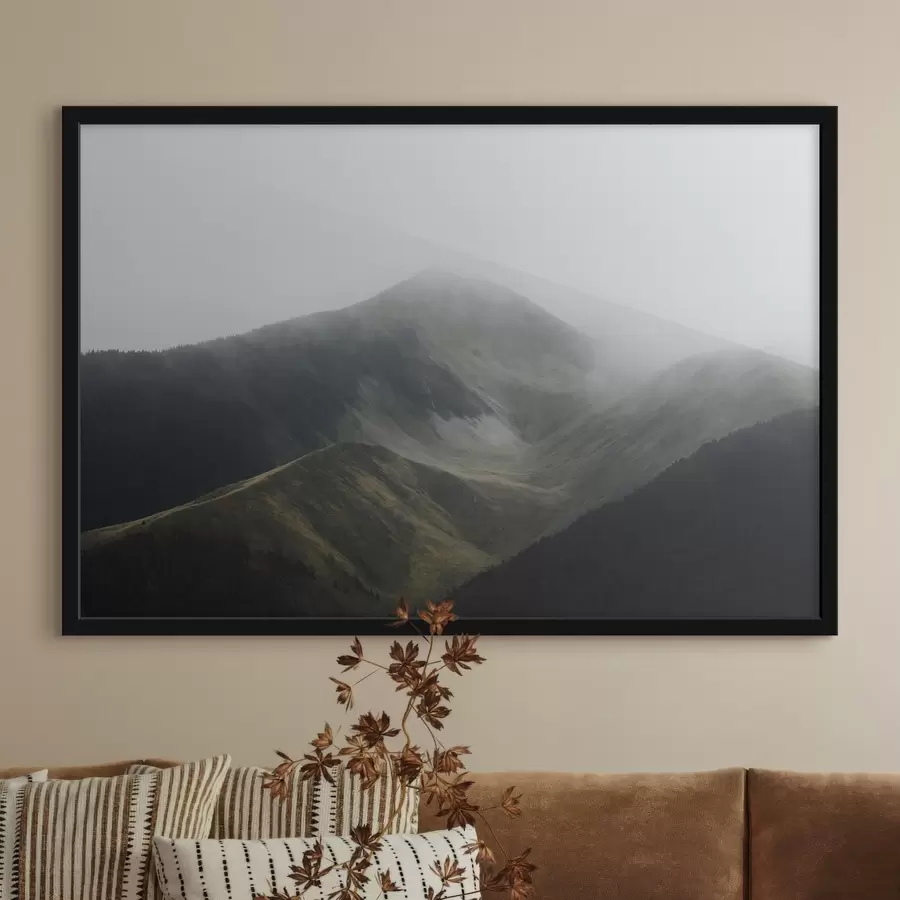 murales de pared Estatuas de piedra moai en la Isla de Pascua al atardecer f44900