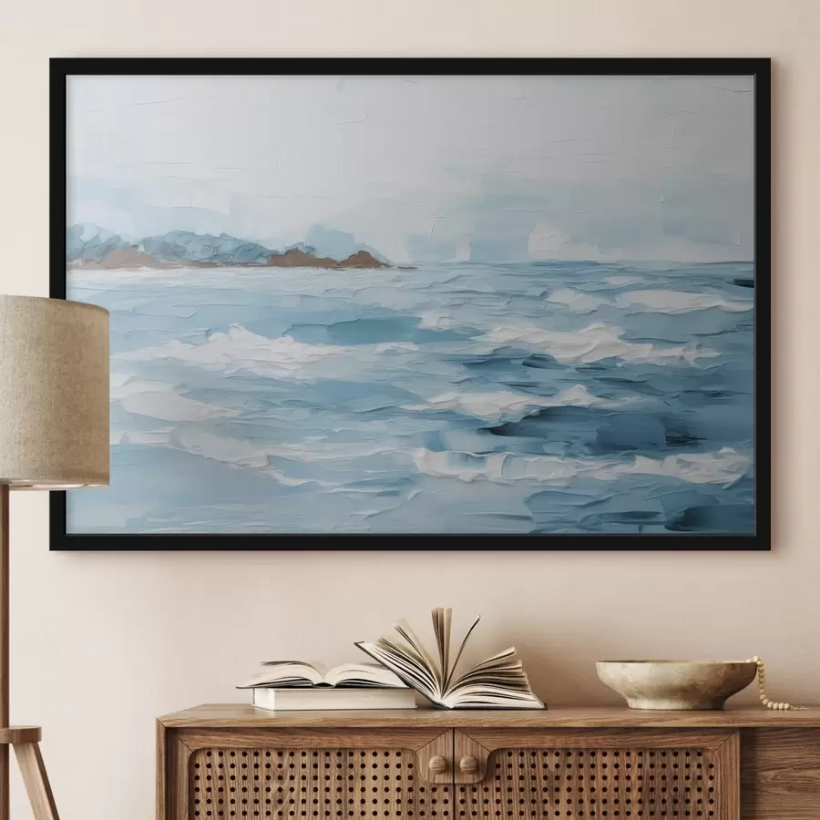 murales de pared Pintura imitación mar f44820