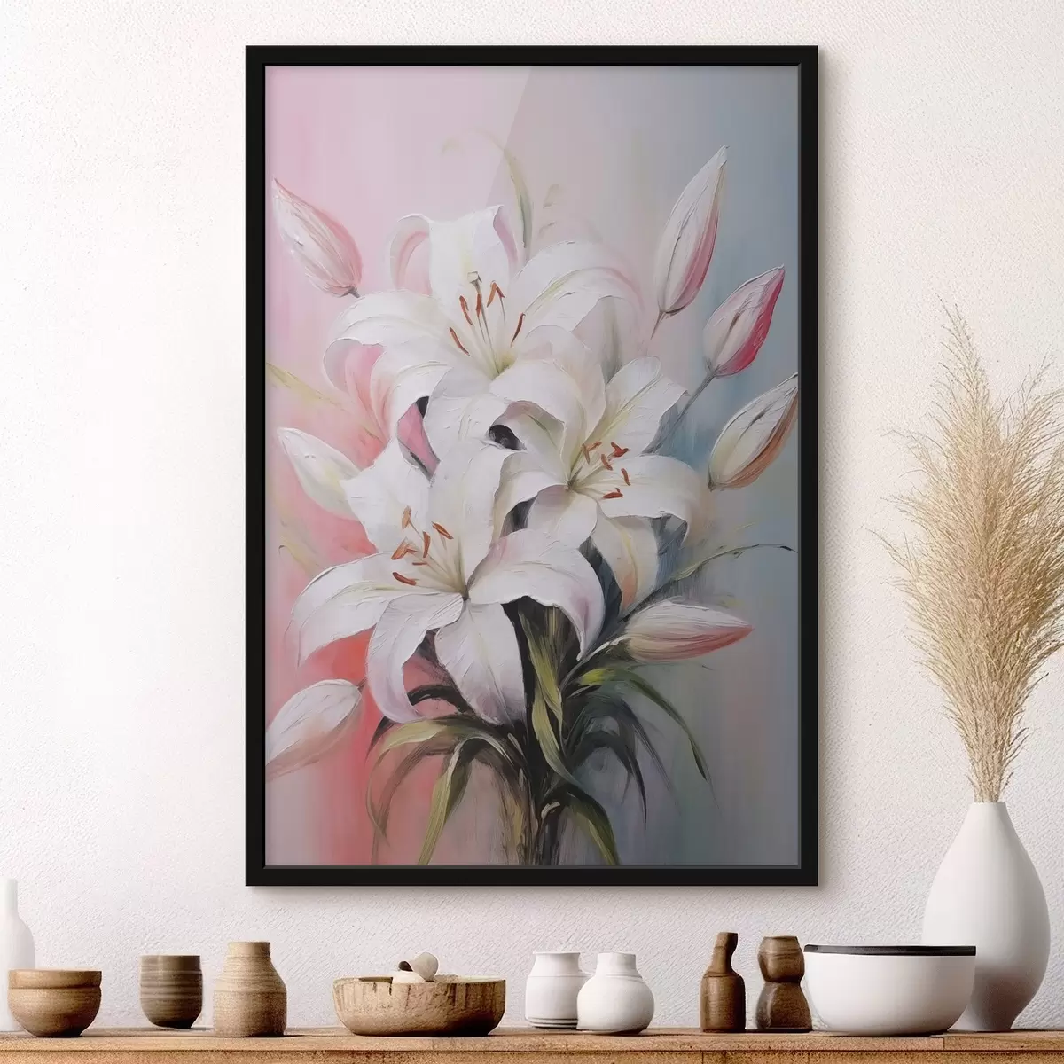 Poster Lirios blancos f44904