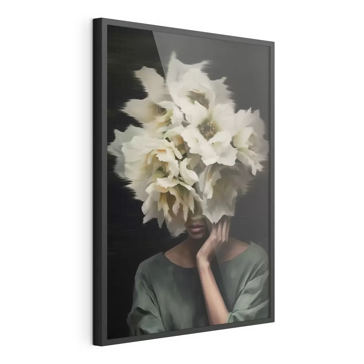 Poster Mujer con flores f44911