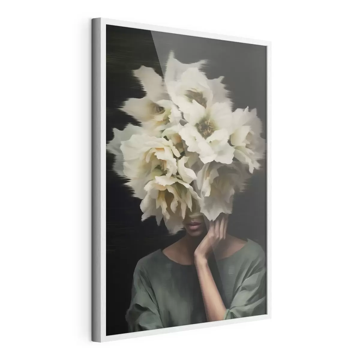Poster Mujer con flores f44911