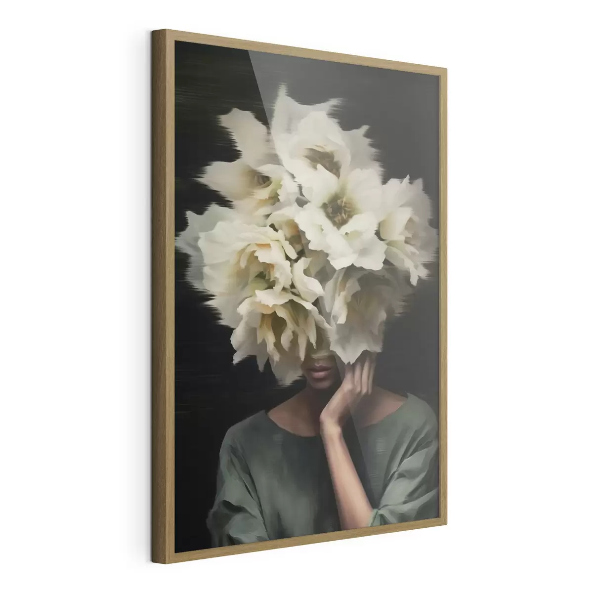 Poster Mujer con flores f44911