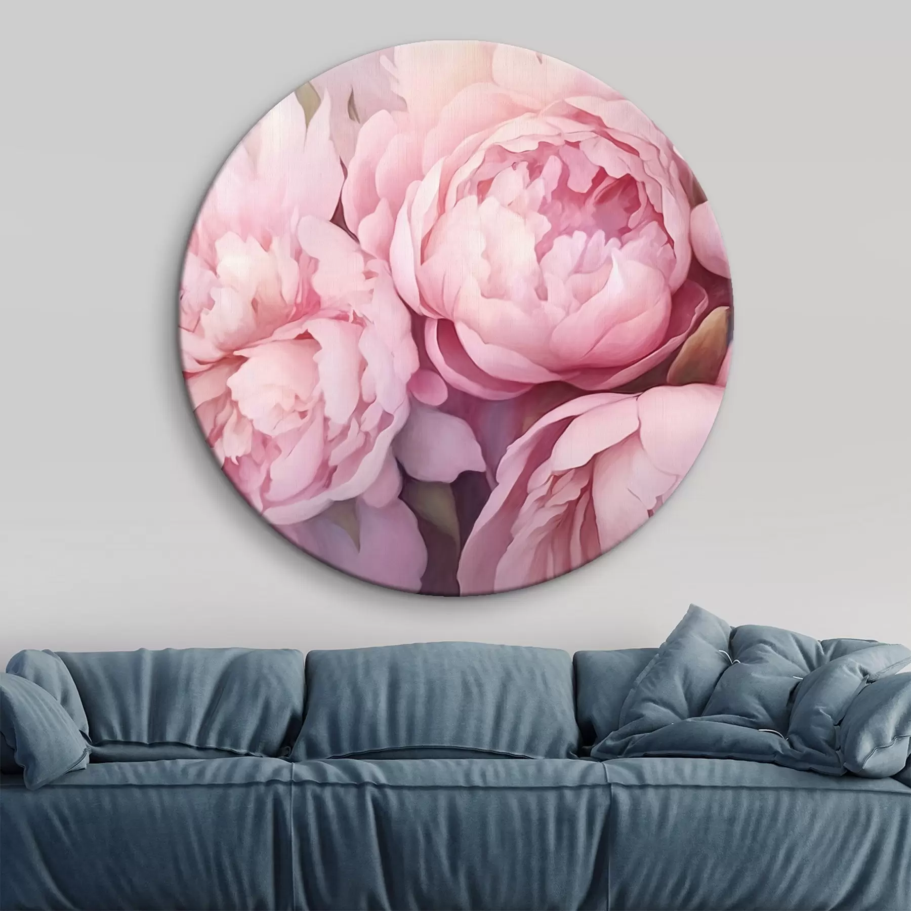 murales de pared peonías rosadas r44908
