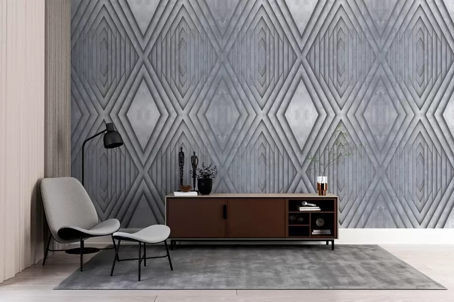 murales de pared imitación de paneles de madera en colores grises fríos w04168v2
