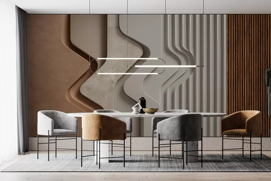 murales de pared Ilusiones de textura w04188