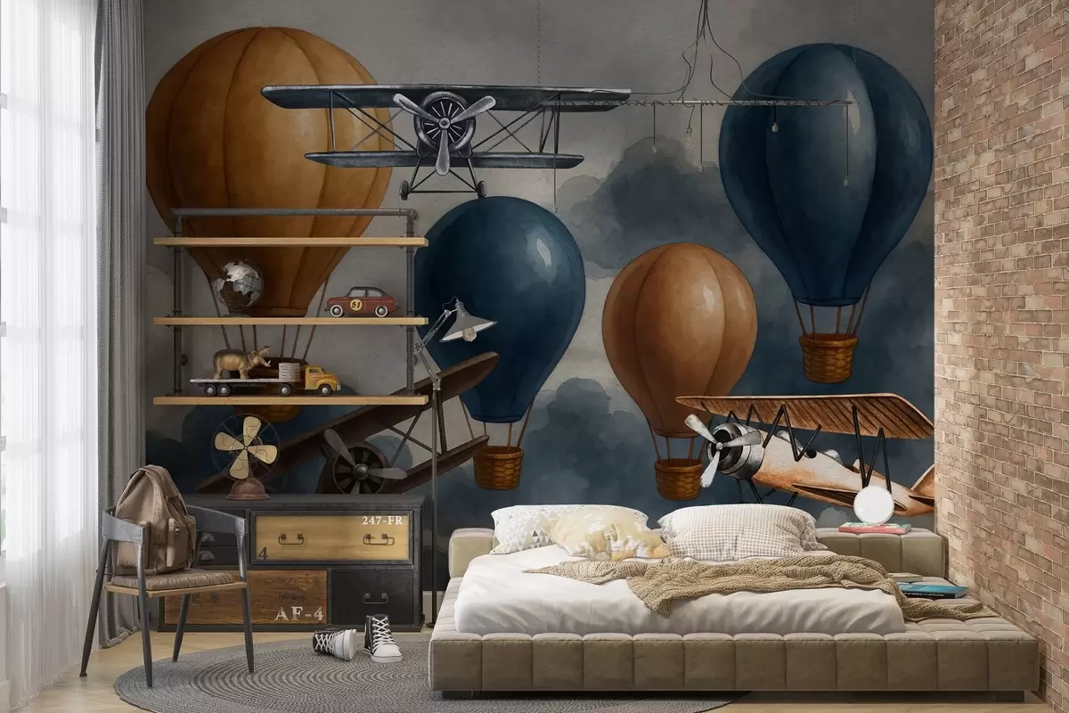 murales de pared Vuelos y sueños flotantes w04189