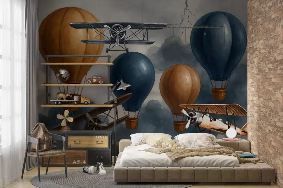 murales de pared Vuelos y sueños flotantes w04189