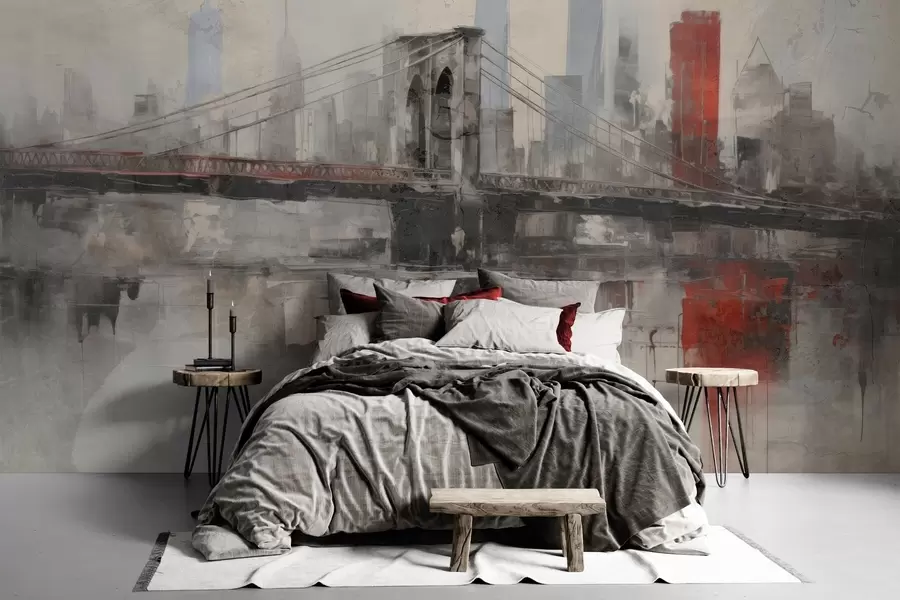 murales de pared Loftscape urbano w04192