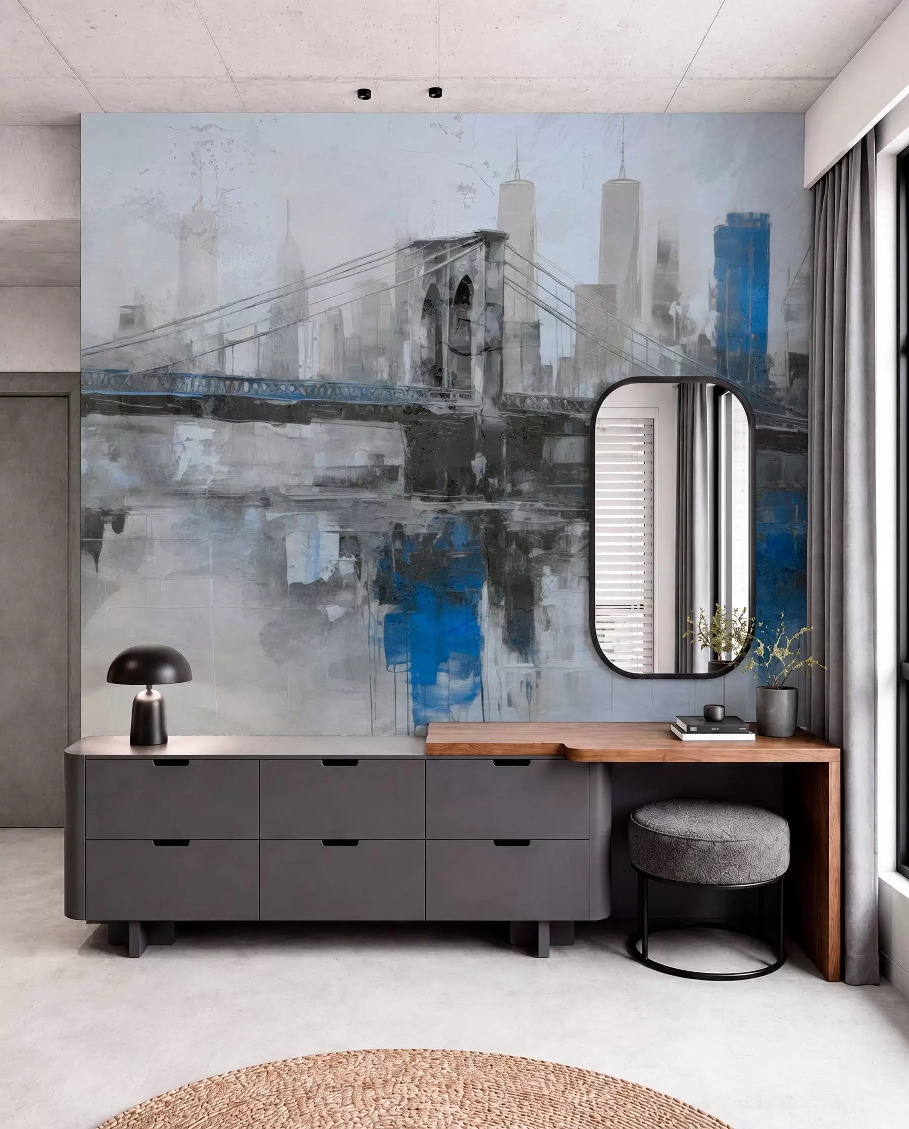 murales de pared Loftscape urbano w04192v1