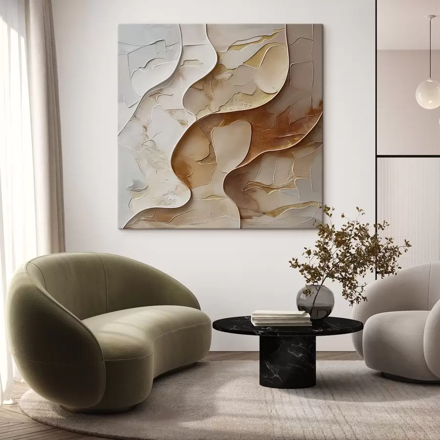 murales de pared Ondas de piedra s44957