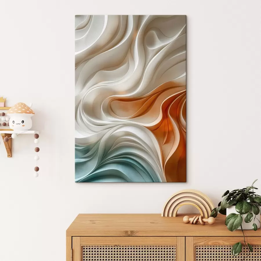 murales de pared Líneas abstractas de colores s44967