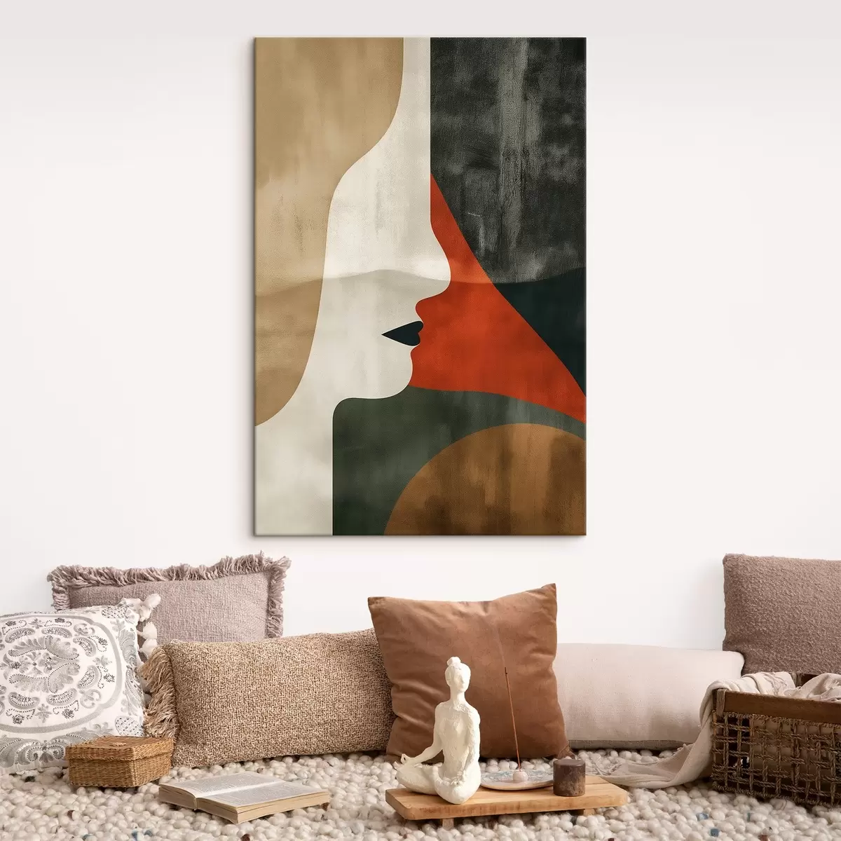 murales de pared Rostro y abstracción s44969