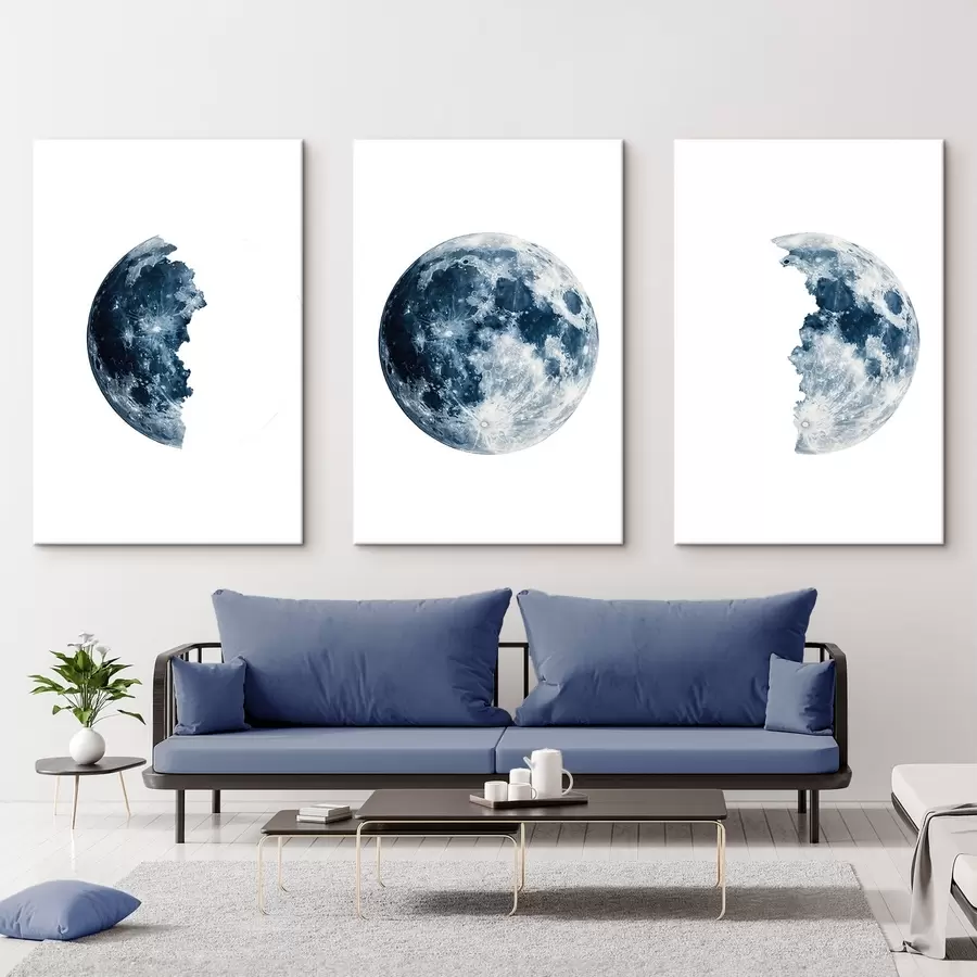 murales de pared Fases de la luna m00470