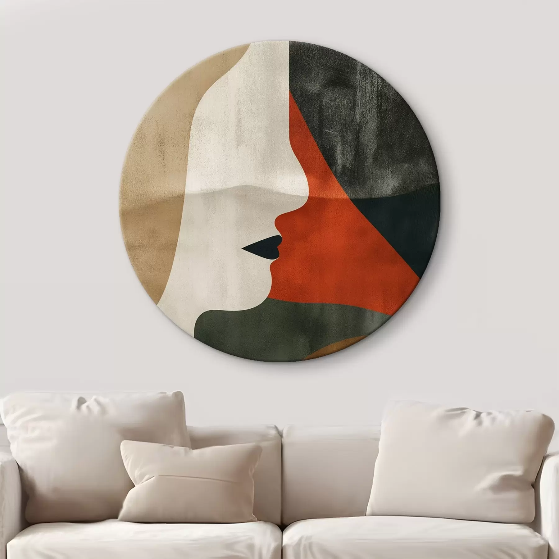 murales de pared Rostro y abstracción r44969