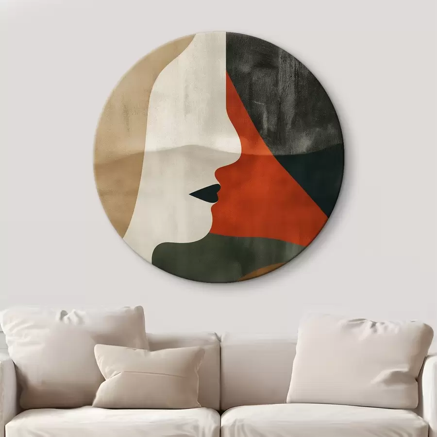 murales de pared Rostro y abstracción r44969