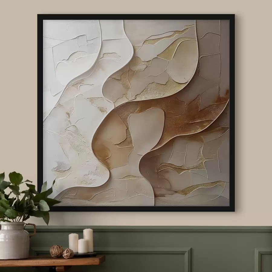 murales de pared Ondas de piedra f44957