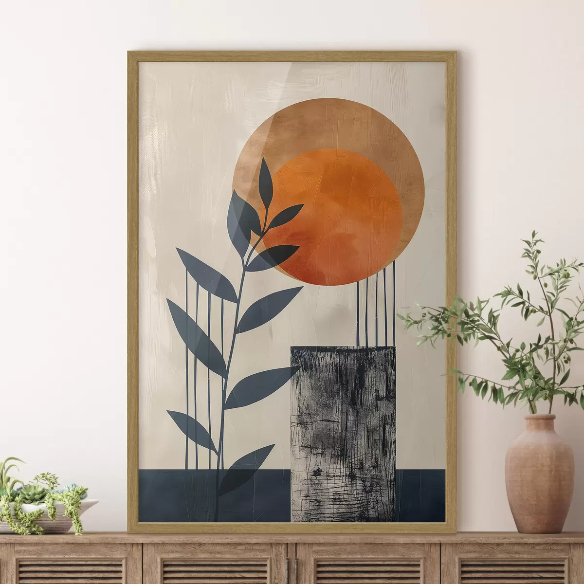 Poster Sol y hojas f44961