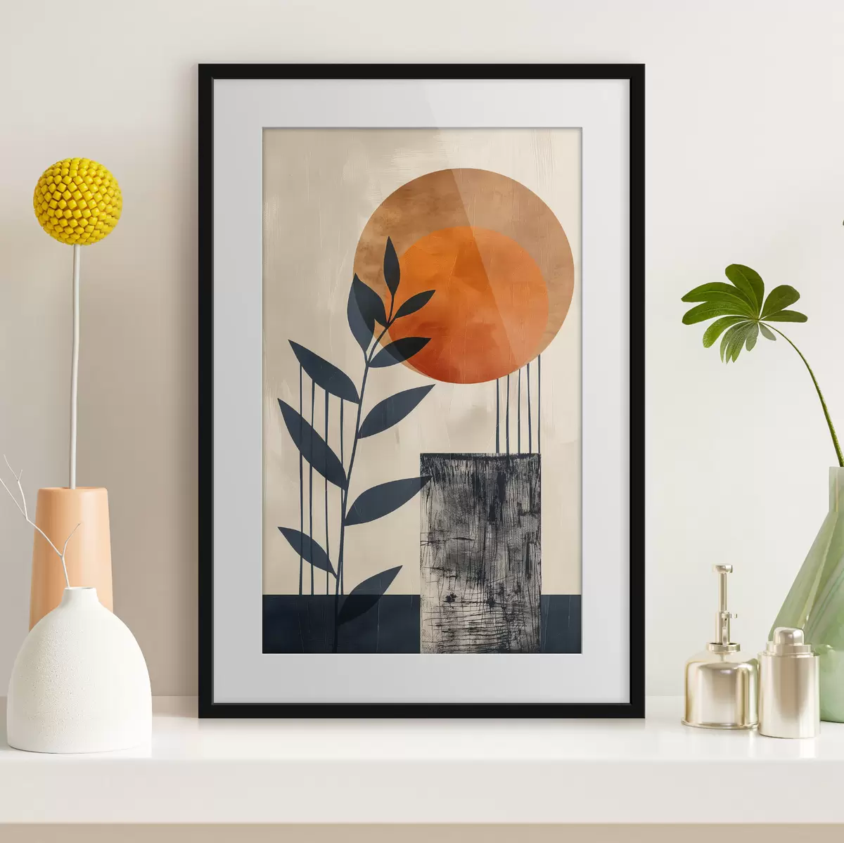 Poster Sol y hojas f44961