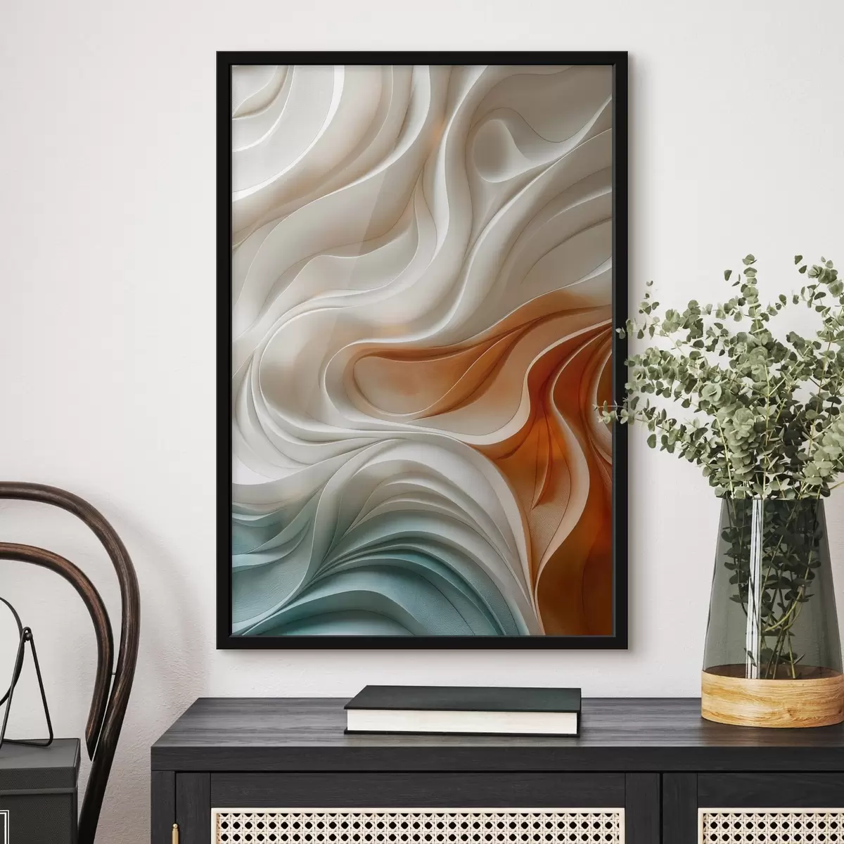 Poster Líneas abstractas de colores f44967